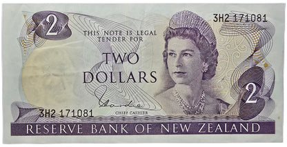 1977-1981 New Zealand Two Dollar Note