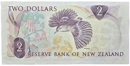 1977-1981 New Zealand Two Dollar Note