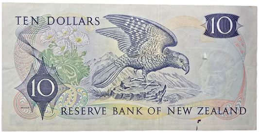 1977 - 1981 New Zealand Ten Dollar Star Note