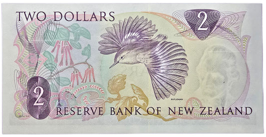 1968 - 1975 New Zealand Two Dollar Note