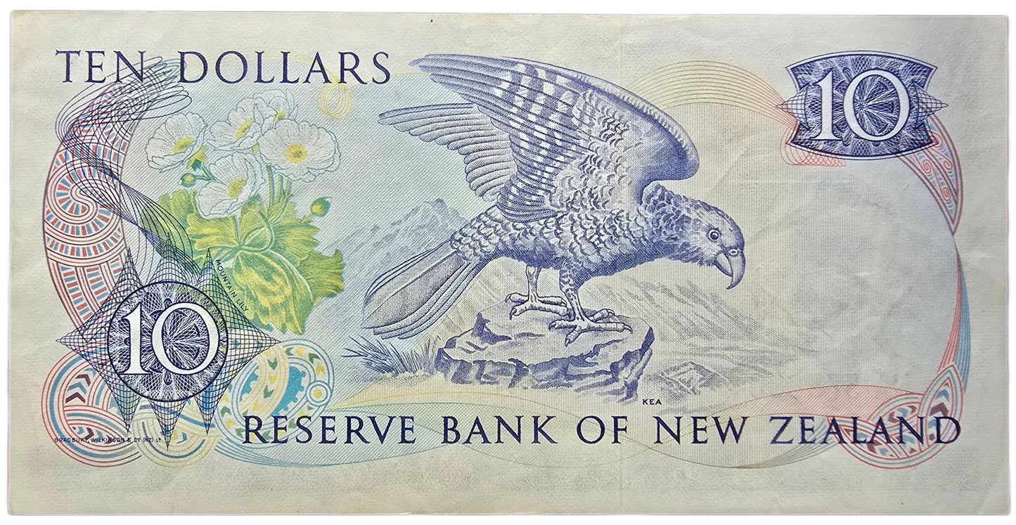 1981-1985 New Zealand Ten Dollar Star Note