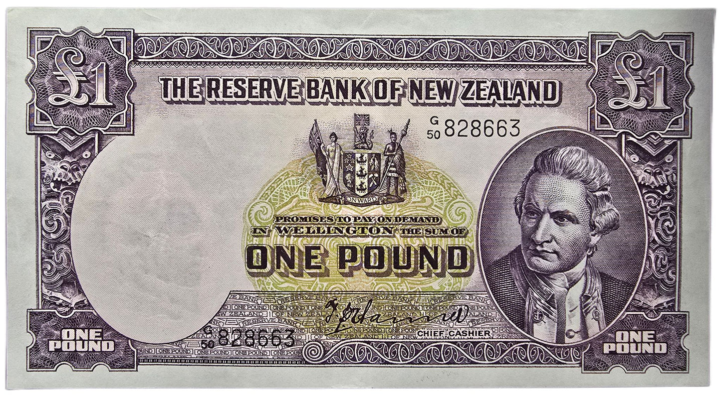 1940 - 1955 New Zealand One Pound, EF