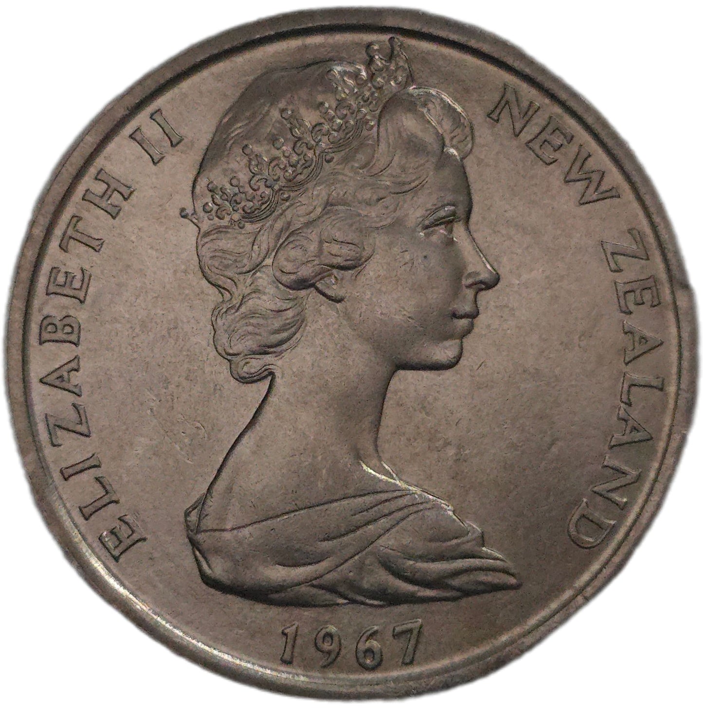 1967 New Zealand Fifty Cents, Uncirculated