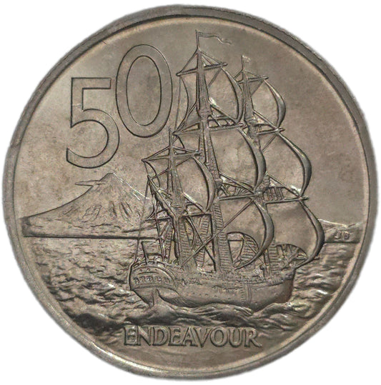 1967 New Zealand Fifty Cents, Uncirculated