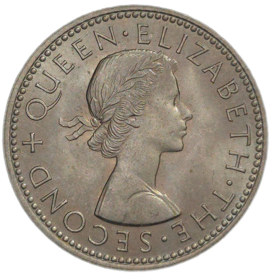 1960 New Zealand Shilling, aUNC