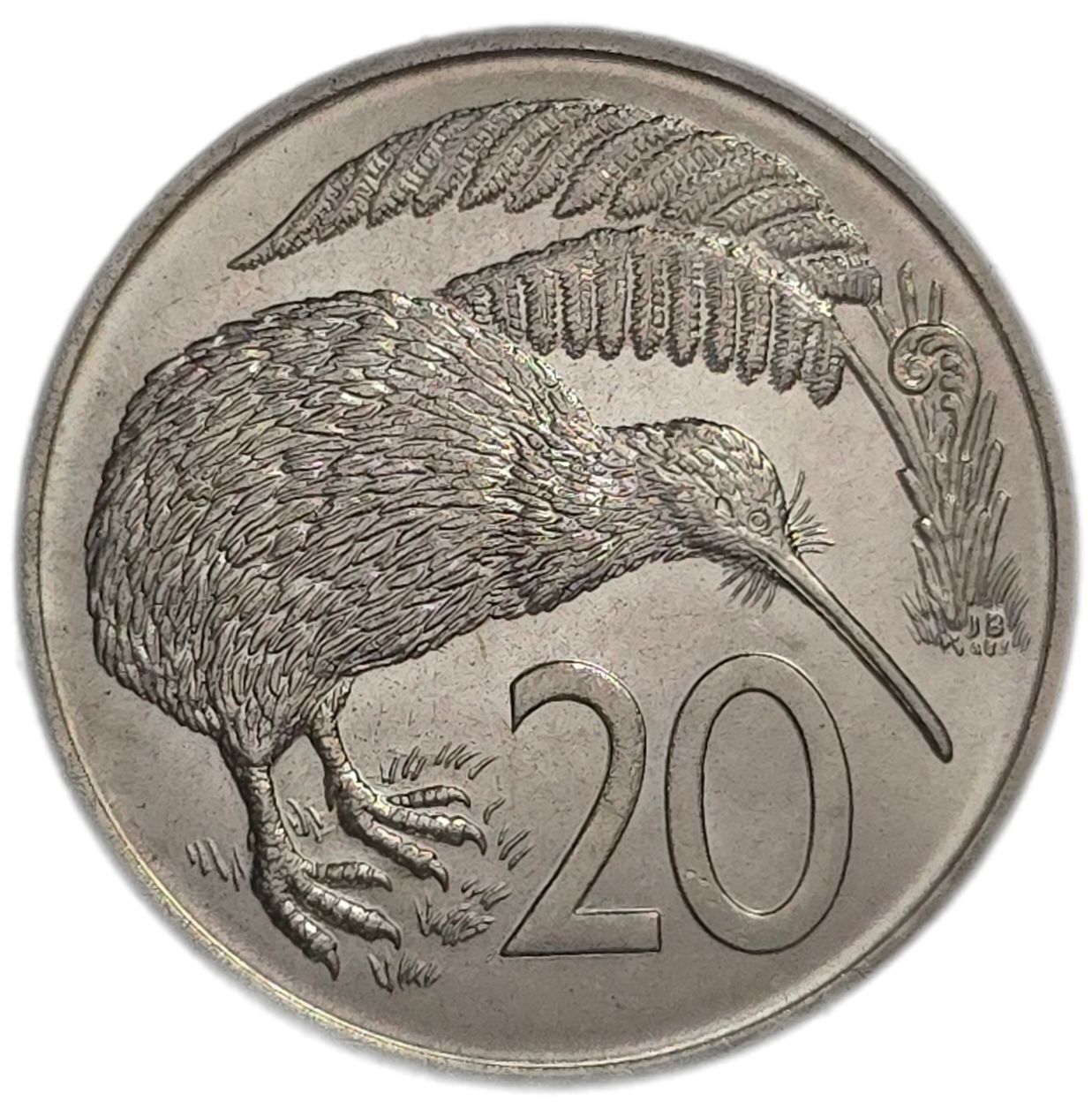 1967 New Zealand Twenty Cents, Uncirculated