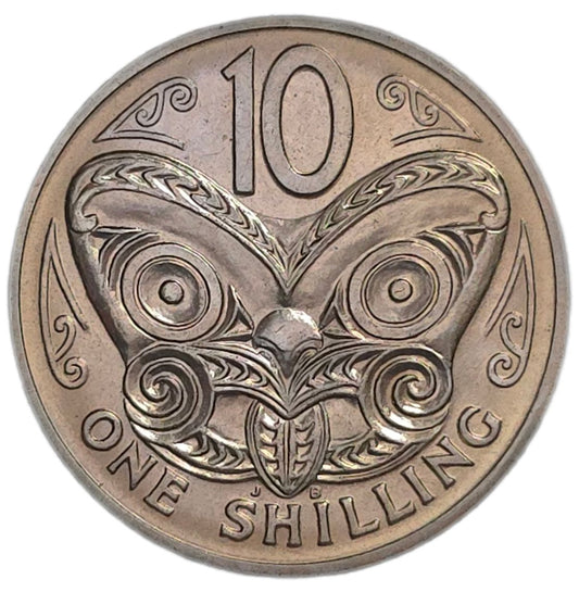 1969 New Zealand Ten Cents, Uncirculated