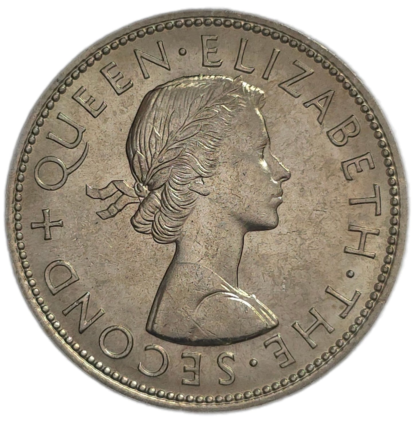 1965 New Zealand Half Crown, Uncirculated