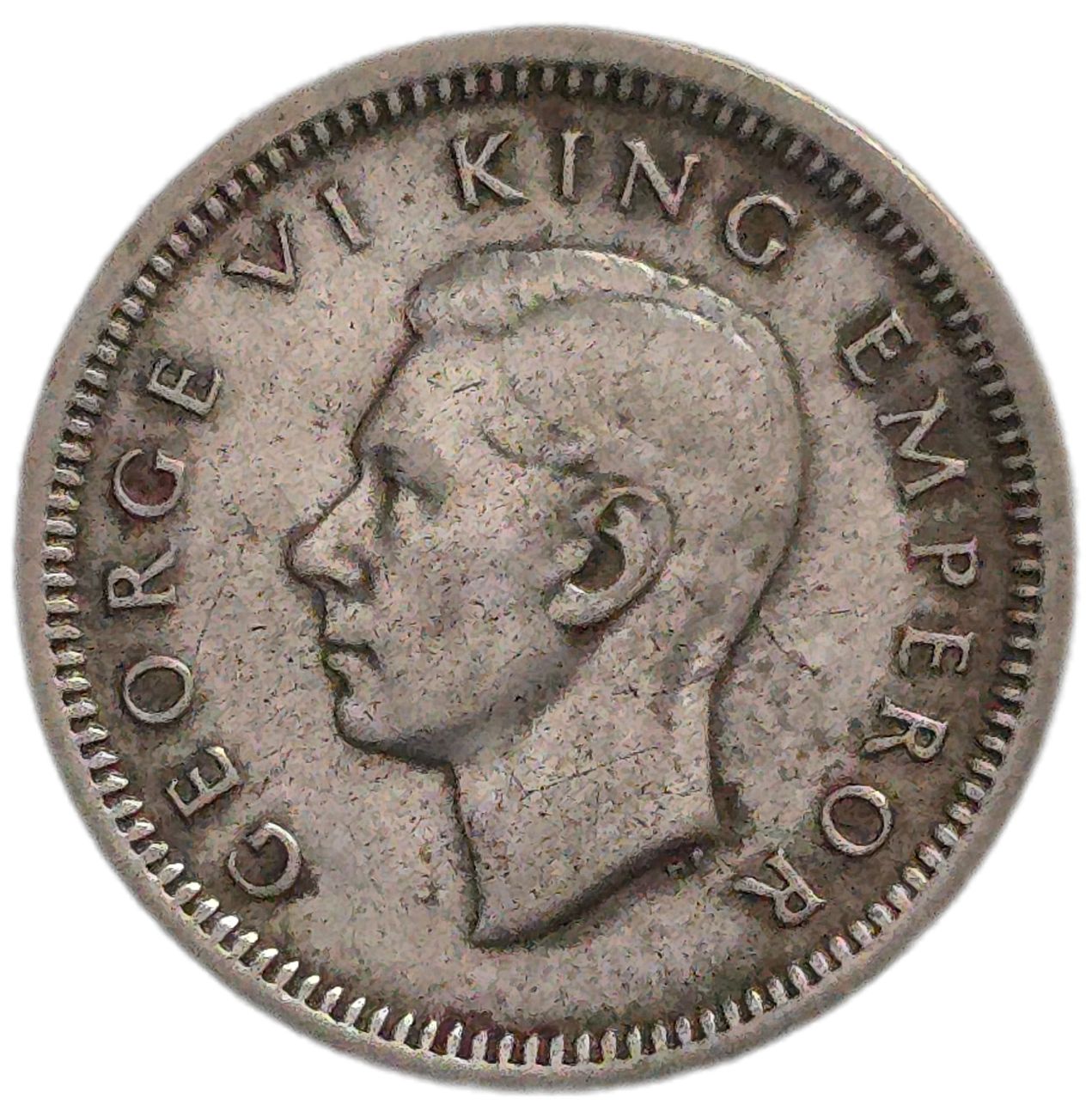1945 New Zealand Threepence