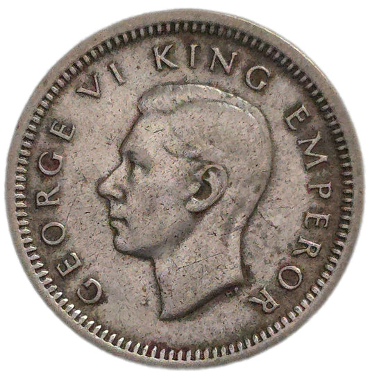 1945 New Zealand Threepence