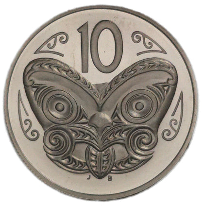 1986 New Zealand Ten Cents, Set Only Proof - Arts & Entertainment > Hobbies & Creative Arts > Collectibles > Collectible Coins & Currency > Collectible Coins > Commemorative Coins from The Half Crown