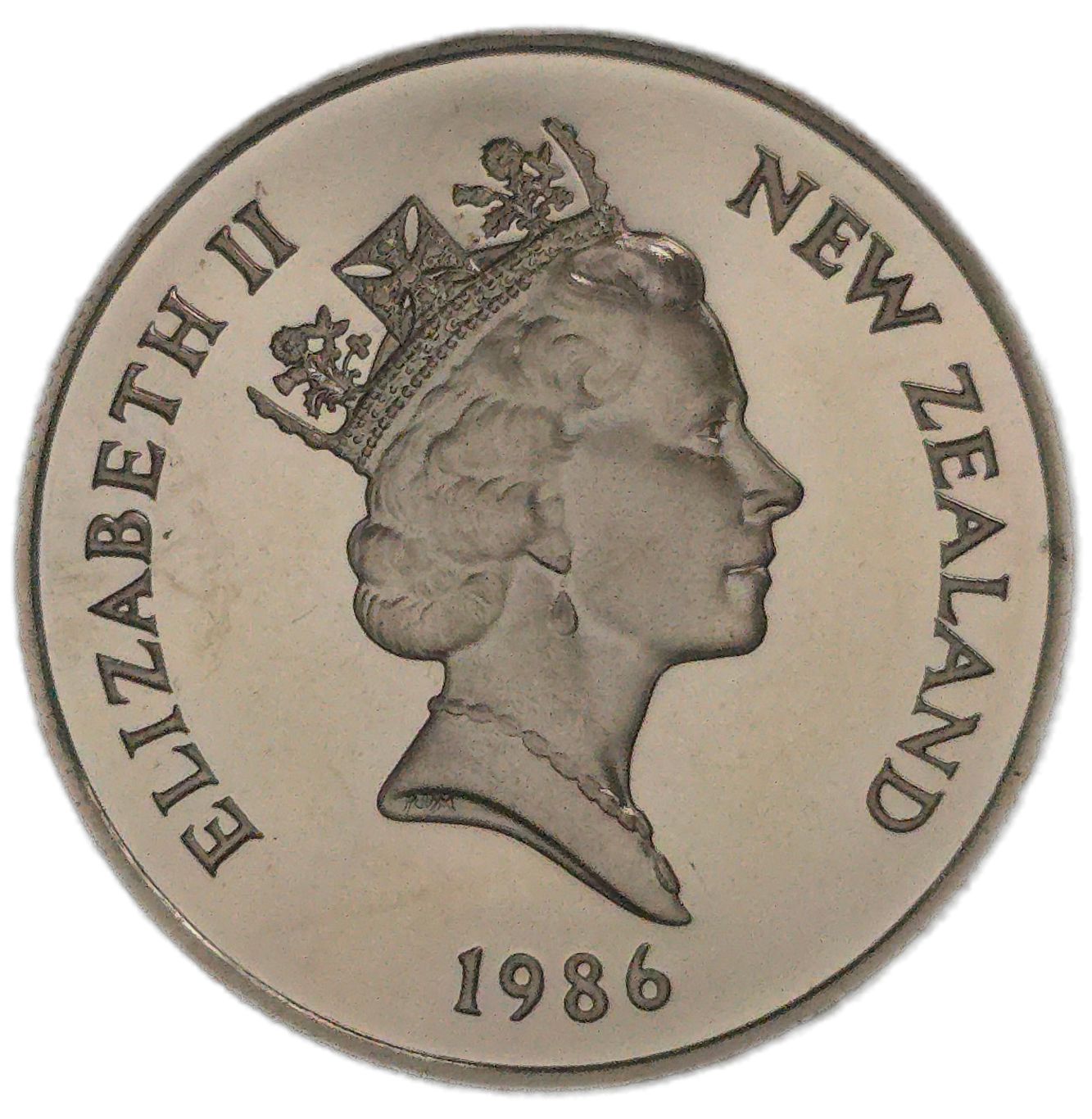 1986 New Zealand Ten Cents, Set Only Proof - Arts & Entertainment > Hobbies & Creative Arts > Collectibles > Collectible Coins & Currency > Collectible Coins > Commemorative Coins from The Half Crown