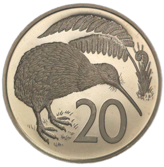 1981 New Zealand Twenty Cents, Proof