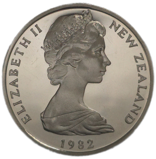 1982 New Zealand Fifty Cents, Mint Set Proof