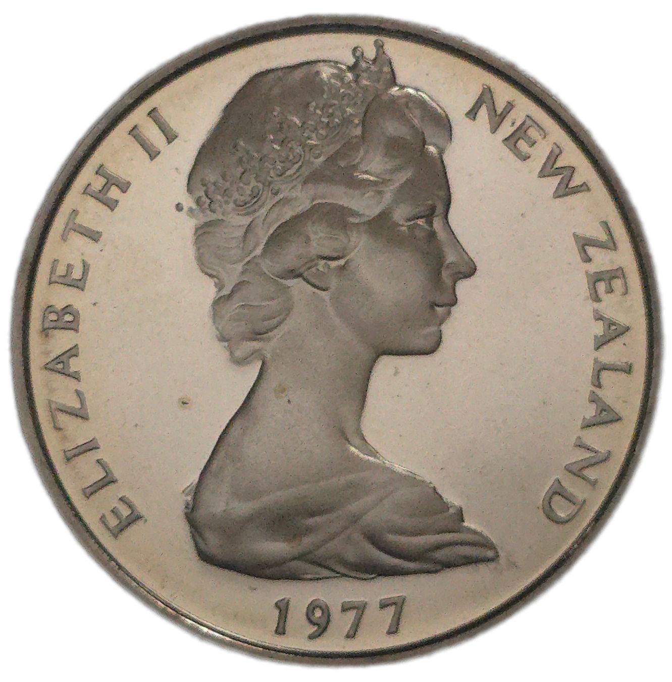 1977 New Zealand Ten Cents, Proof