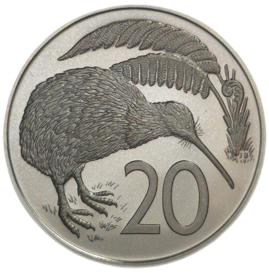 1974 New Zealand Twenty Cents, Proof