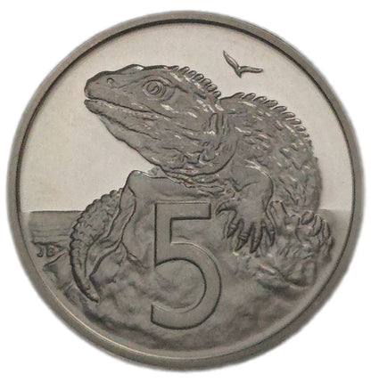 1981 New Zealand Five Cents, Proof