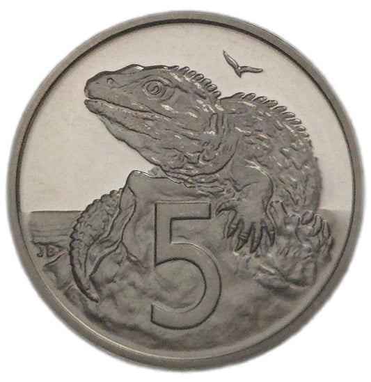 1981 New Zealand Five Cents, Proof