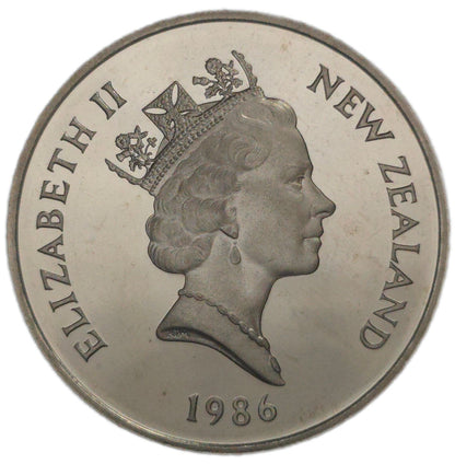 1986 New Zealand Twenty Cents, Proof - Arts & Entertainment > Hobbies & Creative Arts > Collectibles > Collectible Coins & Currency > Collectible Coins > Rare Coins from The Half Crown