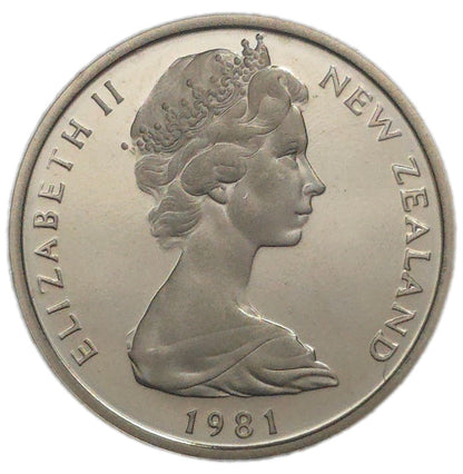 1981 New Zealand Ten Cents, Set Only Proof
