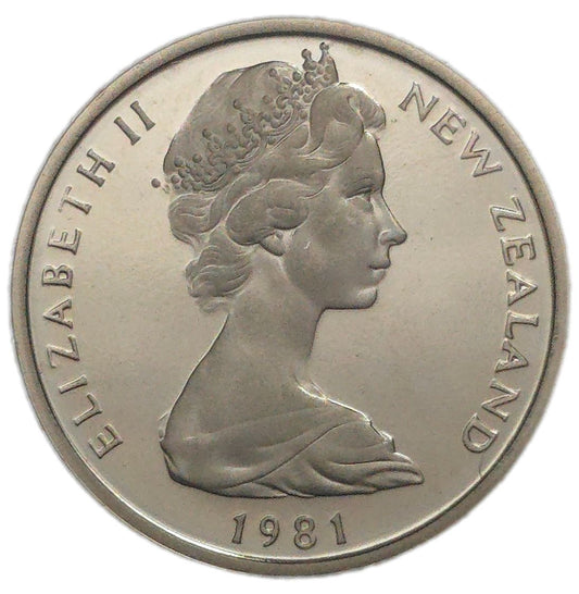 1981 New Zealand Ten Cents, Set Only Proof