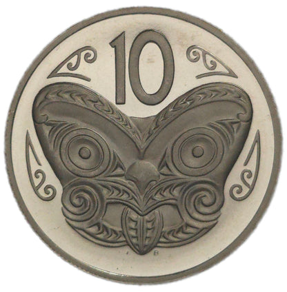 1974 New Zealand Ten Cents, Proof