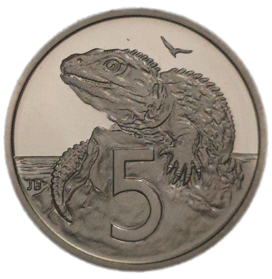 1986 New Zealand Five Cents, Proof