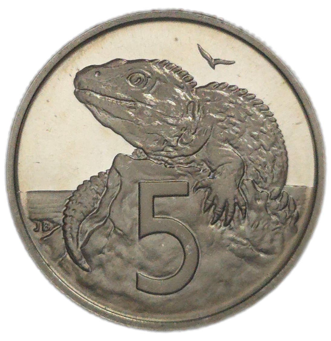 1982 New Zealand Five Cents, Proof