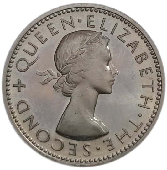 1953 New Zealand Shilling, Proof