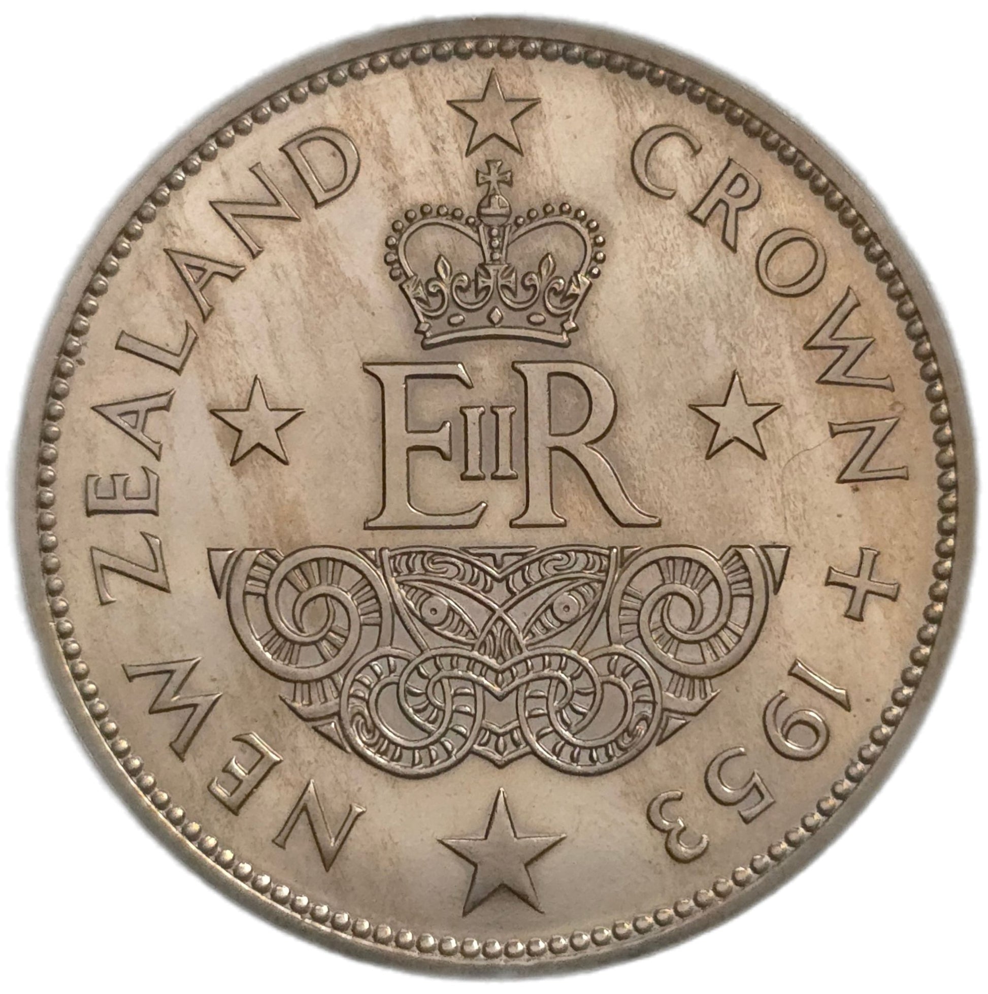 1953 New Zealand Crown, Proof - Arts & Entertainment > Hobbies & Creative Arts > Collectibles > Collectible Coins & Currency > Collectible Coins > Commemorative Coins from The Half Crown