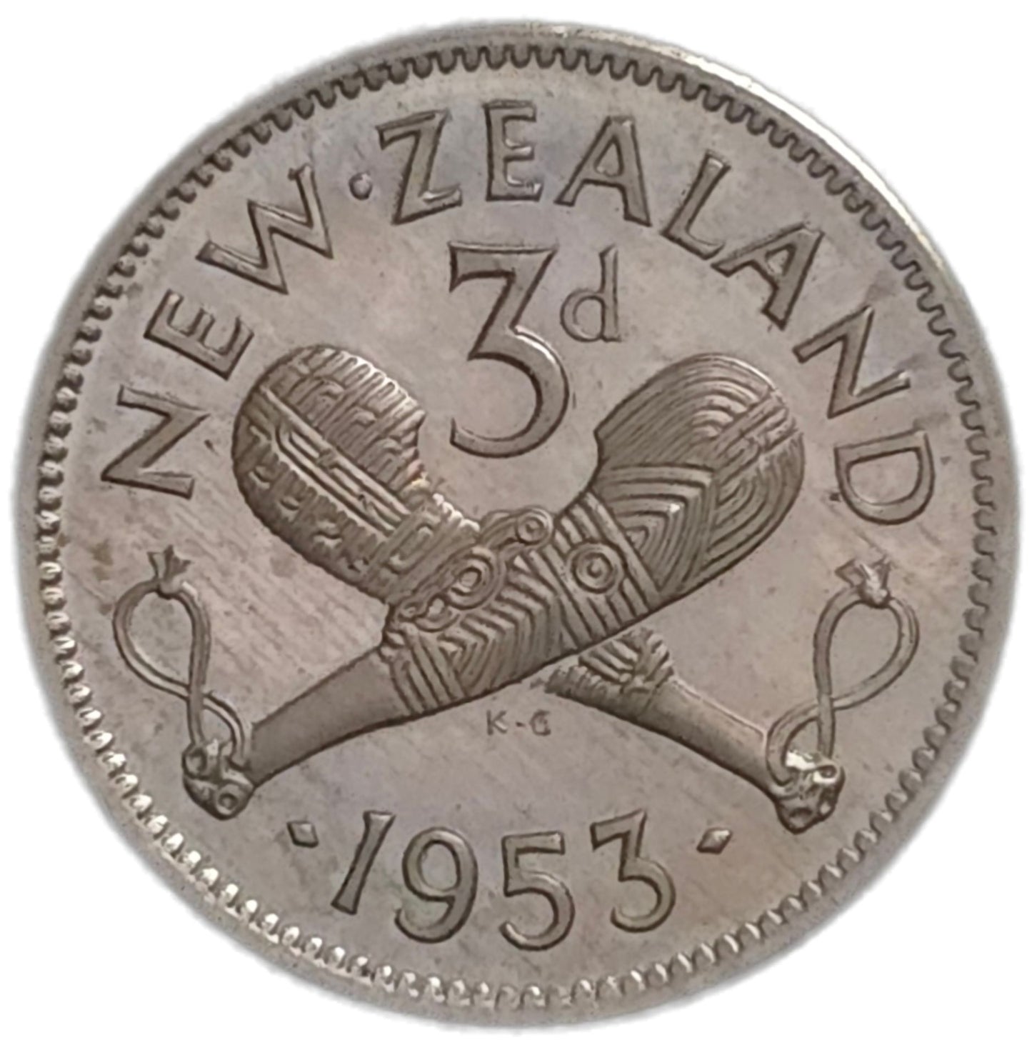 1953 New Zealand Threepence, Proof