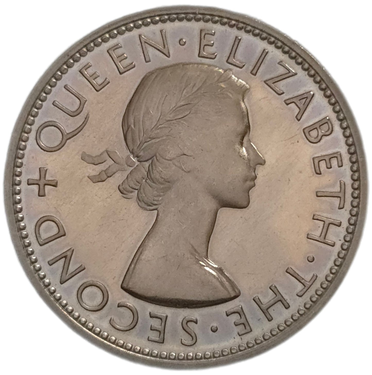 1953 New Zealand Half Crown, Proof