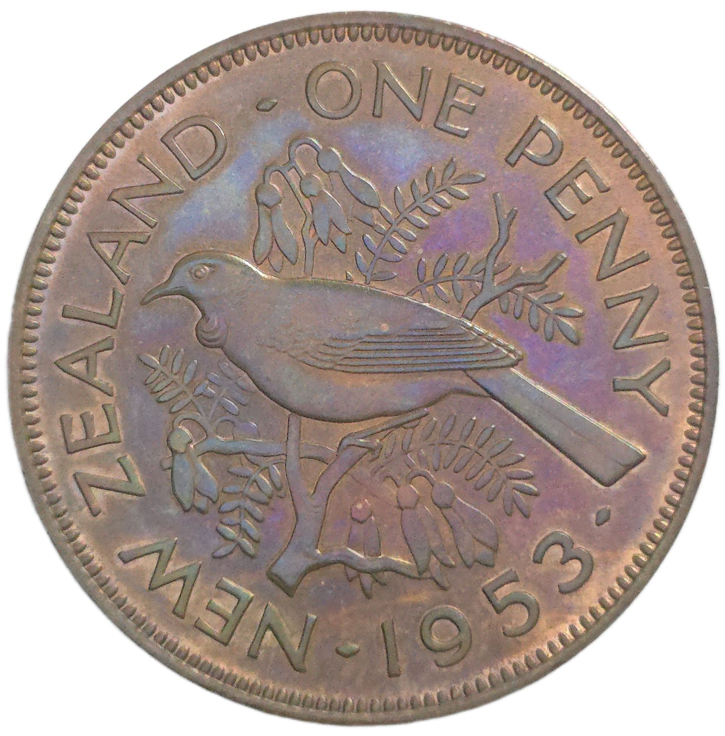 1953 New Zealand Penny, Proof