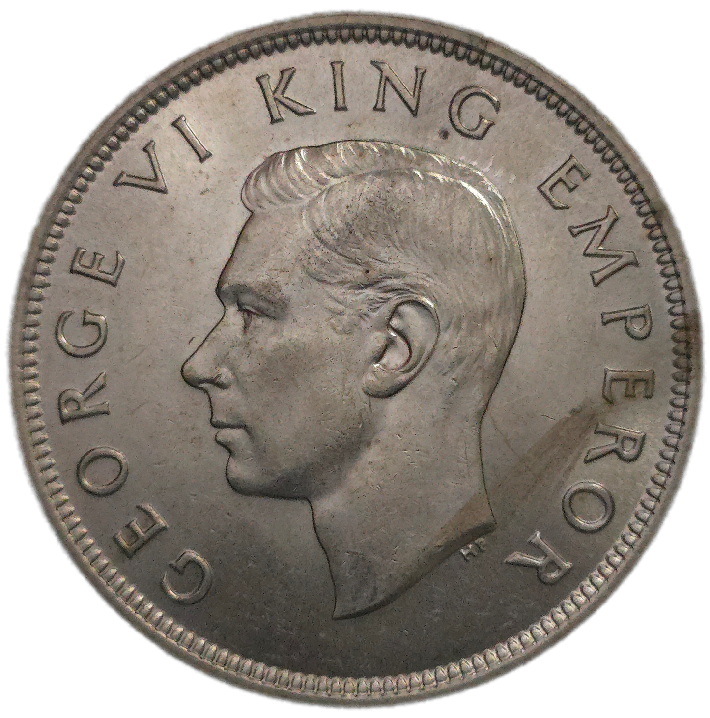 1940 New Zealand Half Crown, EF