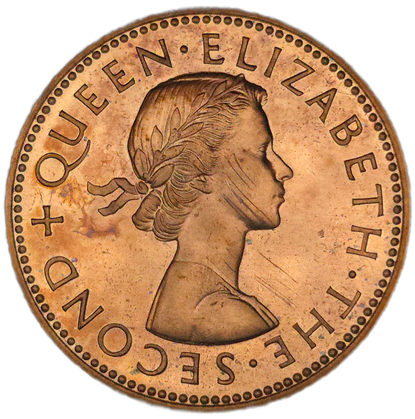 1965 New Zealand Half Penny, Proof