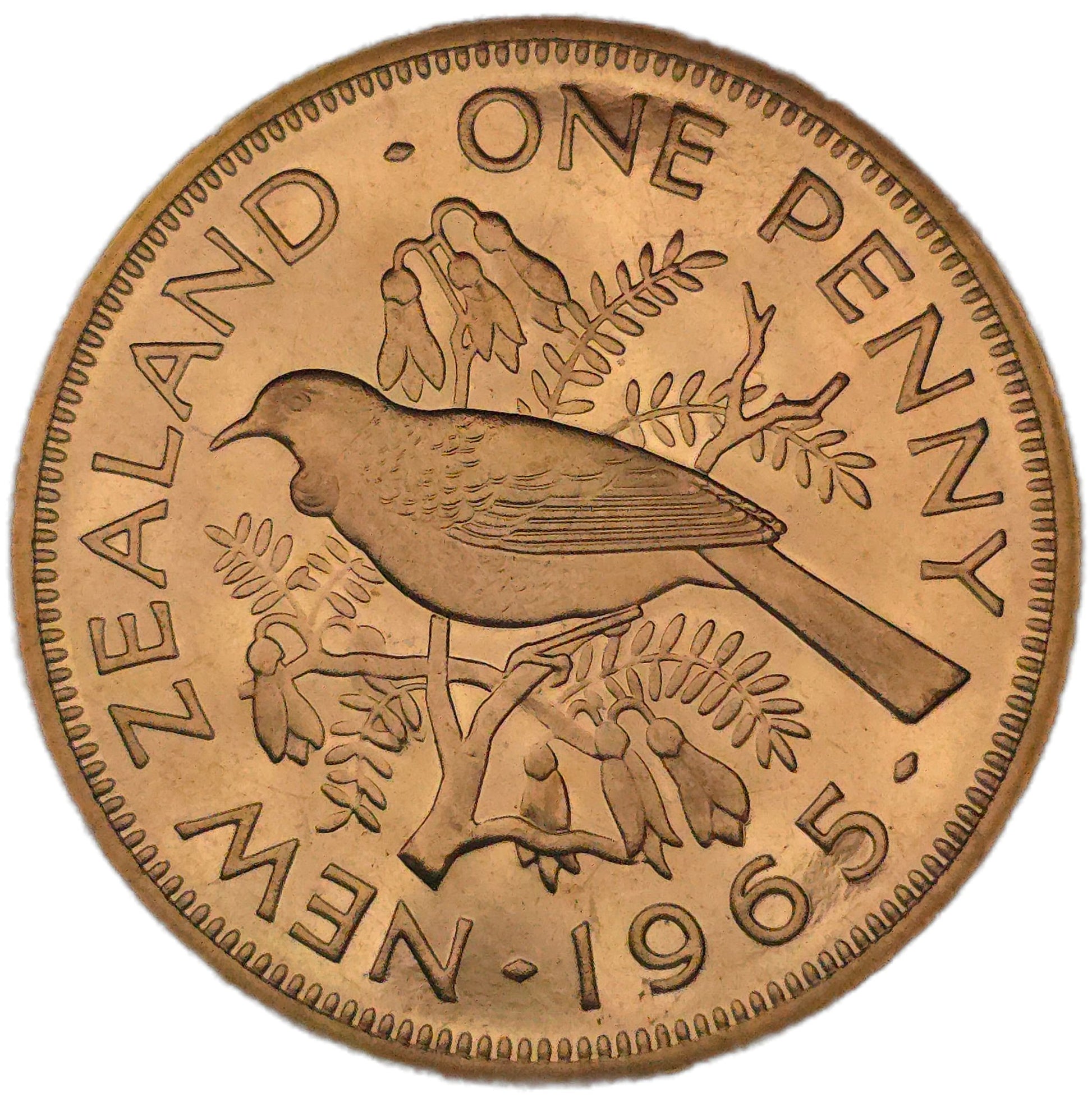 1965 New Zealand Penny, Proof - Arts & Entertainment > Hobbies & Creative Arts > Collectibles > Collectible Coins & Currency > Collectible Coins > Commemorative Coins from The Half Crown