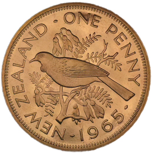 1965 New Zealand Penny, Proof