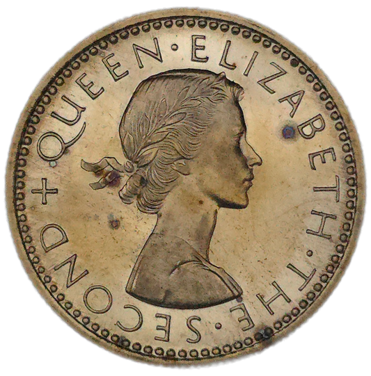 1965 New Zealand Sixpence, Proof