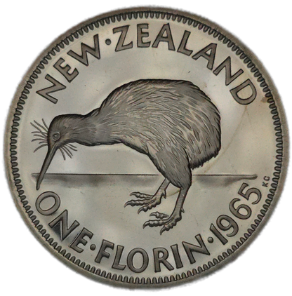 1965 New Zealand Florin, Proof