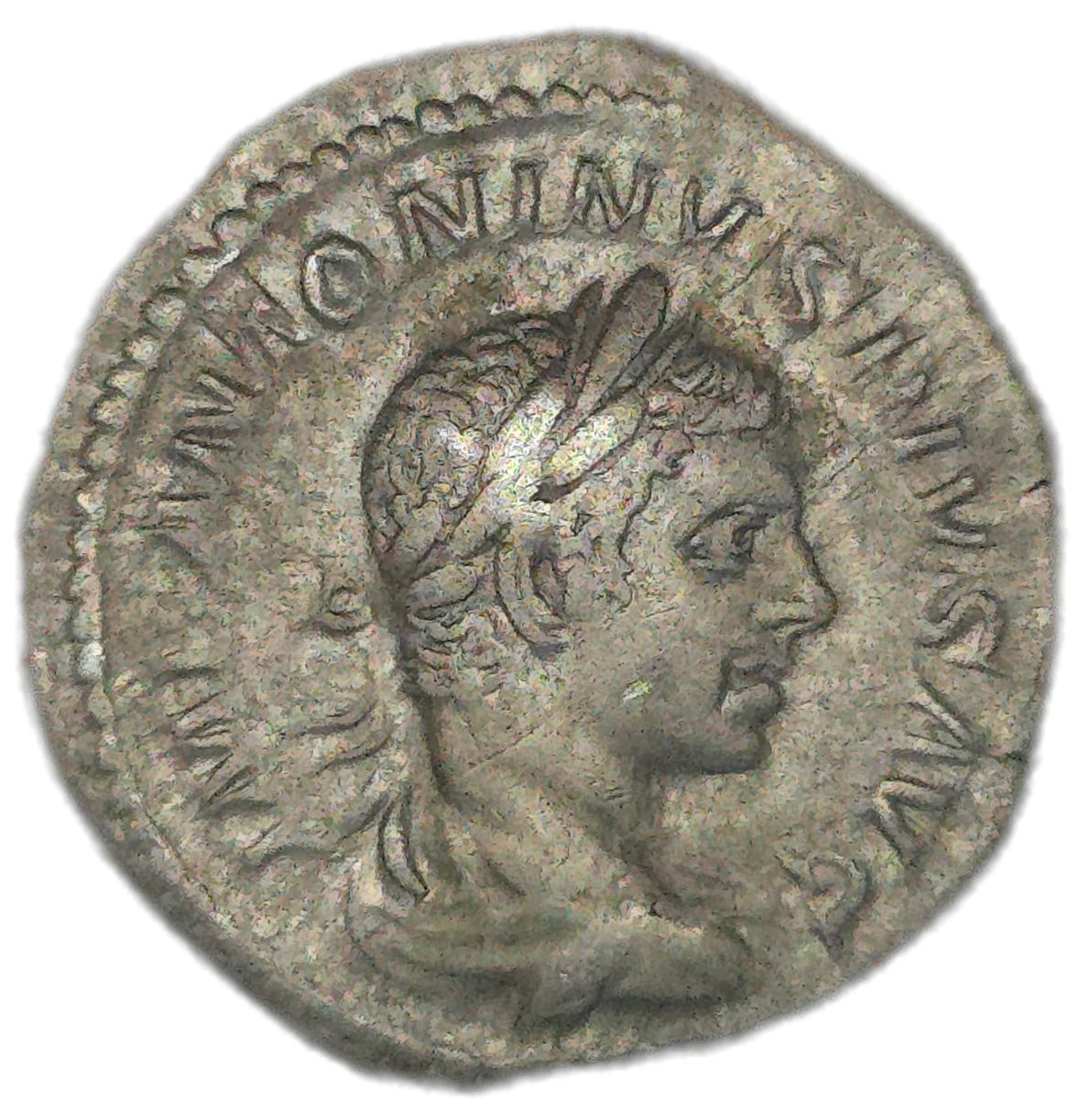 218-222AD Ancient Rome Elagabalus Denarius - Arts & Entertainment > Hobbies & Creative Arts > Collectibles > Collectible Coins & Currency > Collectible Coins > Rare Coins from The Half Crown