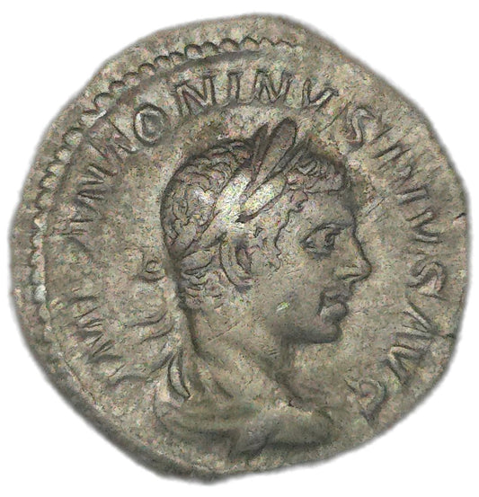218-222AD Ancient Rome Elagabalus Denarius - Arts & Entertainment > Hobbies & Creative Arts > Collectibles > Collectible Coins & Currency > Collectible Coins > Rare Coins from The Half Crown