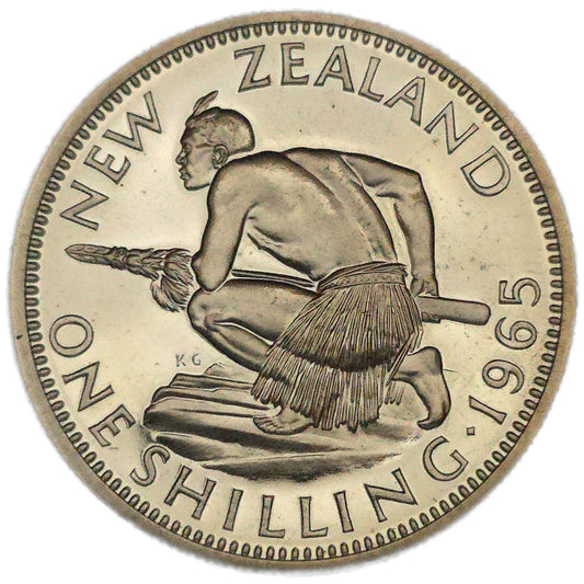 1965 New Zealand Shilling, Proof - Arts & Entertainment > Hobbies & Creative Arts > Collectibles > Collectible Coins & Currency > Collectible Coins > Commemorative Coins from The Half Crown