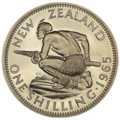1965 New Zealand Shilling, Proof