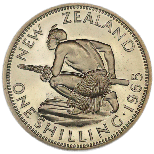 1965 New Zealand Shilling, Proof