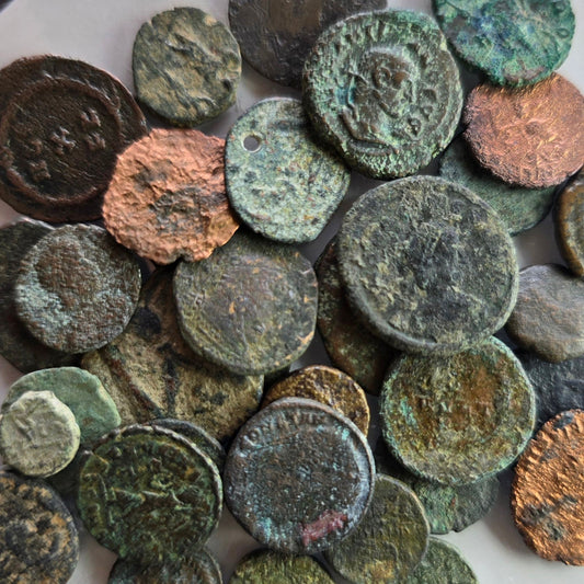 Ancient Roman Coin, Unidentified [random, price per coin] - Arts & Entertainment > Hobbies & Creative Arts > Collectibles > Collectible Coins & Currency > Collectible Coins > Rare Coins from The Half Crown