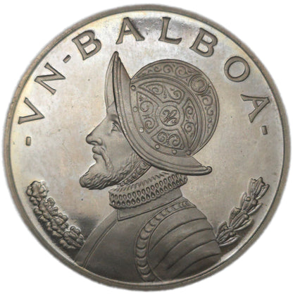 1973 Panama 1 Balboa 0.925 Silver Proof - Arts & Entertainment > Hobbies & Creative Arts > Collectibles > Collectible Coins & Currency > Collectible Coins > Rare Coins from The Half Crown