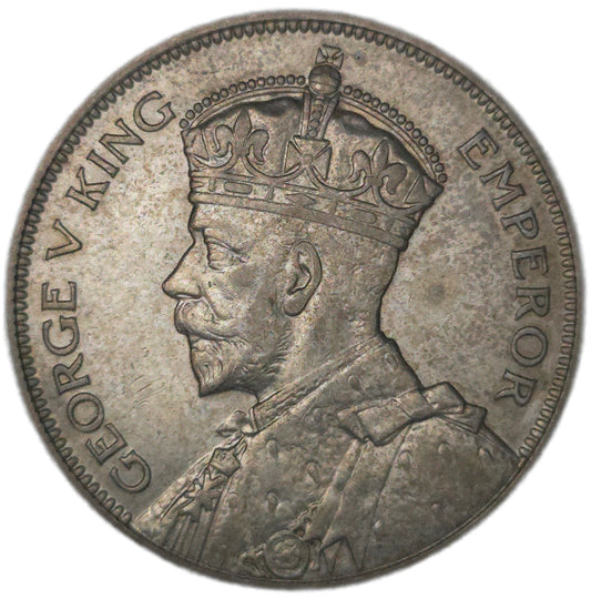 1935 New Zealand Half Crown, VF - Arts & Entertainment > Hobbies & Creative Arts > Collectibles > Collectible Coins & Currency > Collectible Coins > Rare Coins from The Half Crown