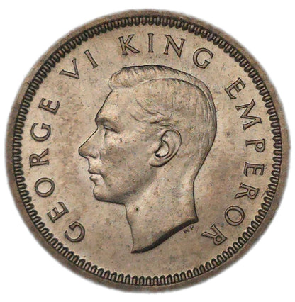 1944 New Zealand Threepence, aUNC - Arts & Entertainment > Hobbies & Creative Arts > Collectibles > Collectible Coins & Currency > Collectible Coins > Rare Coins from The Half Crown