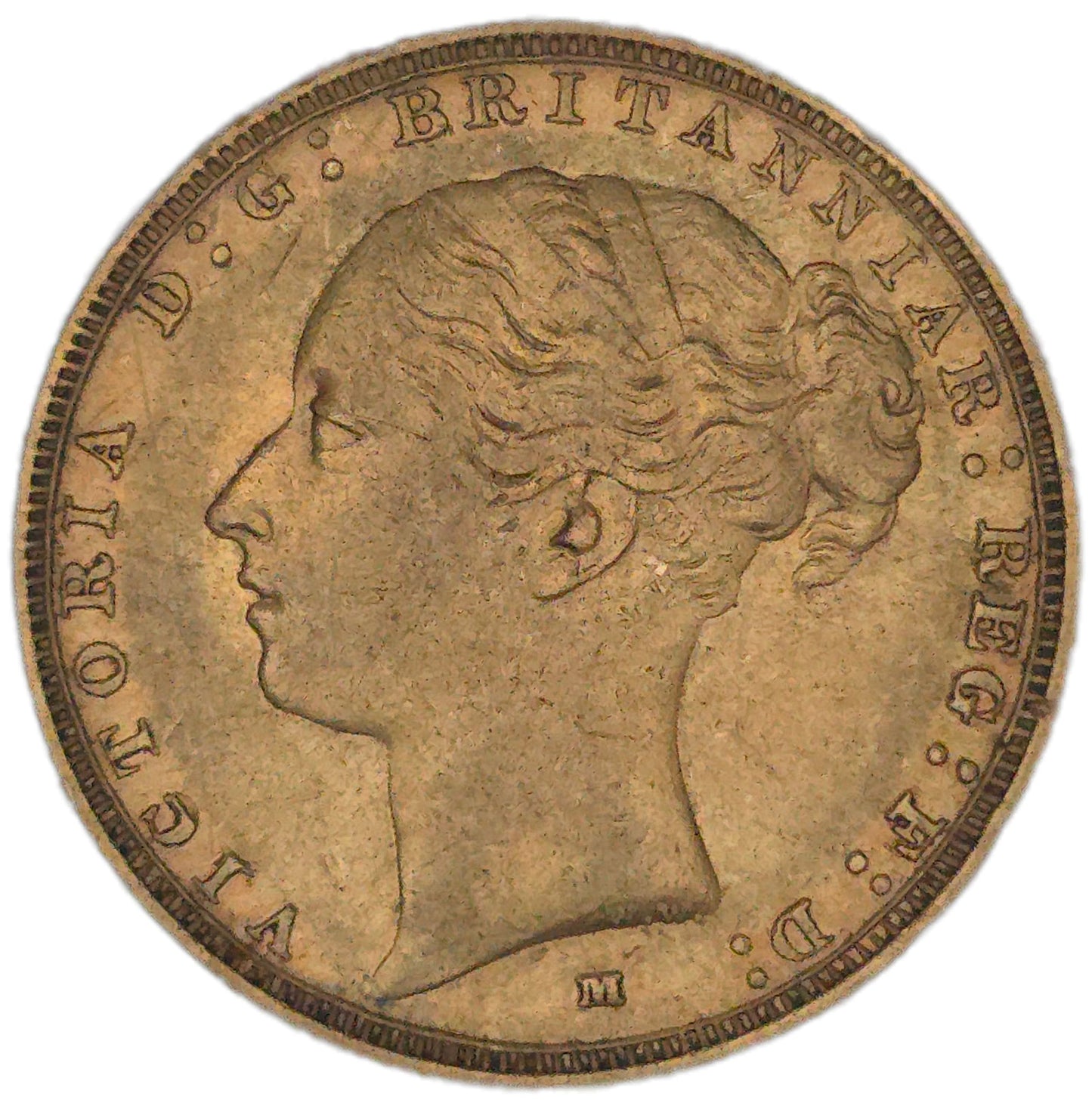 1886 Gold Sovereign, Melbourne Mint