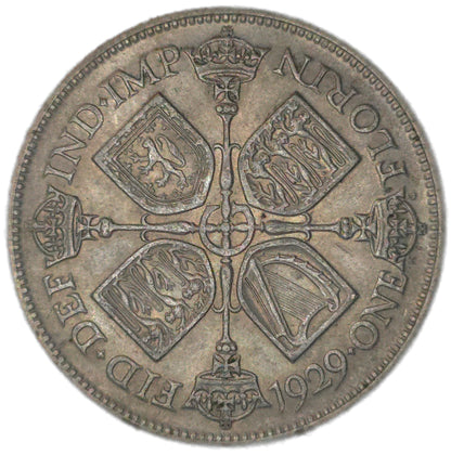 1929 United Kingdom Florin, VF
